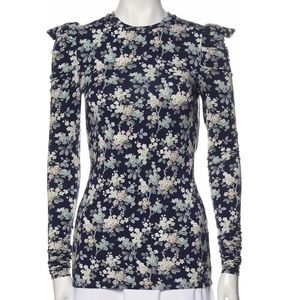 INTERMIX LES RÊVERIES Josephine Liberty Scoop Neck Top-NWT